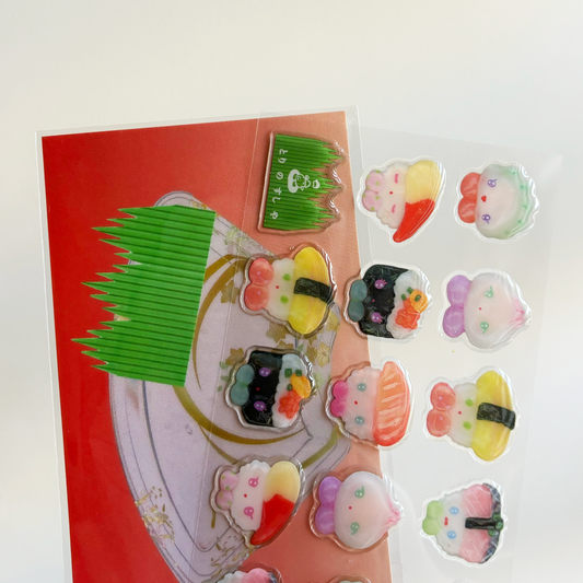 sushi house resin stickers ☆