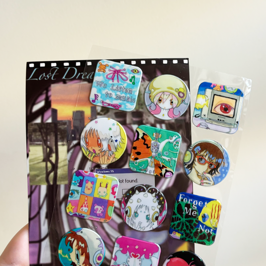 lost dream 3d stickers ☆