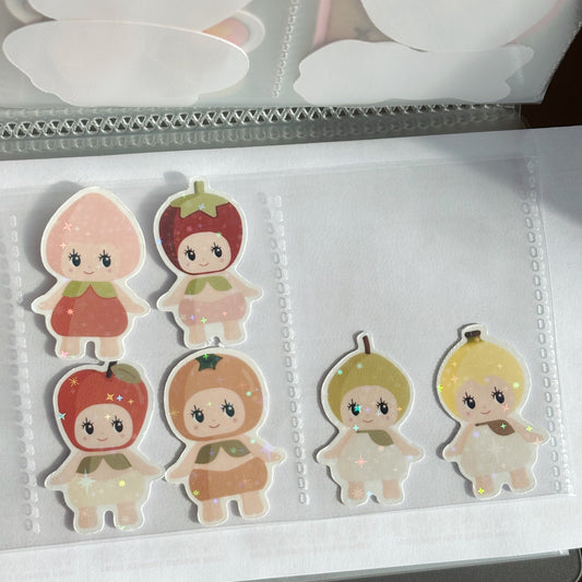 fruit kewpies - 3 pcs sticker blind bag ⋆⭒˚.⋆
