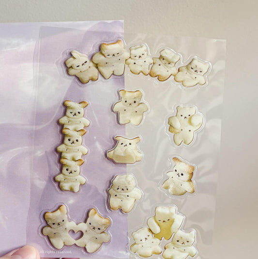 bear biscuit stickers ☆