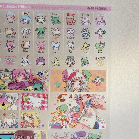 my secret diary stickers ☆