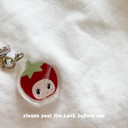 fruit kewpies - acrylic phone charm *guaranteed pick*