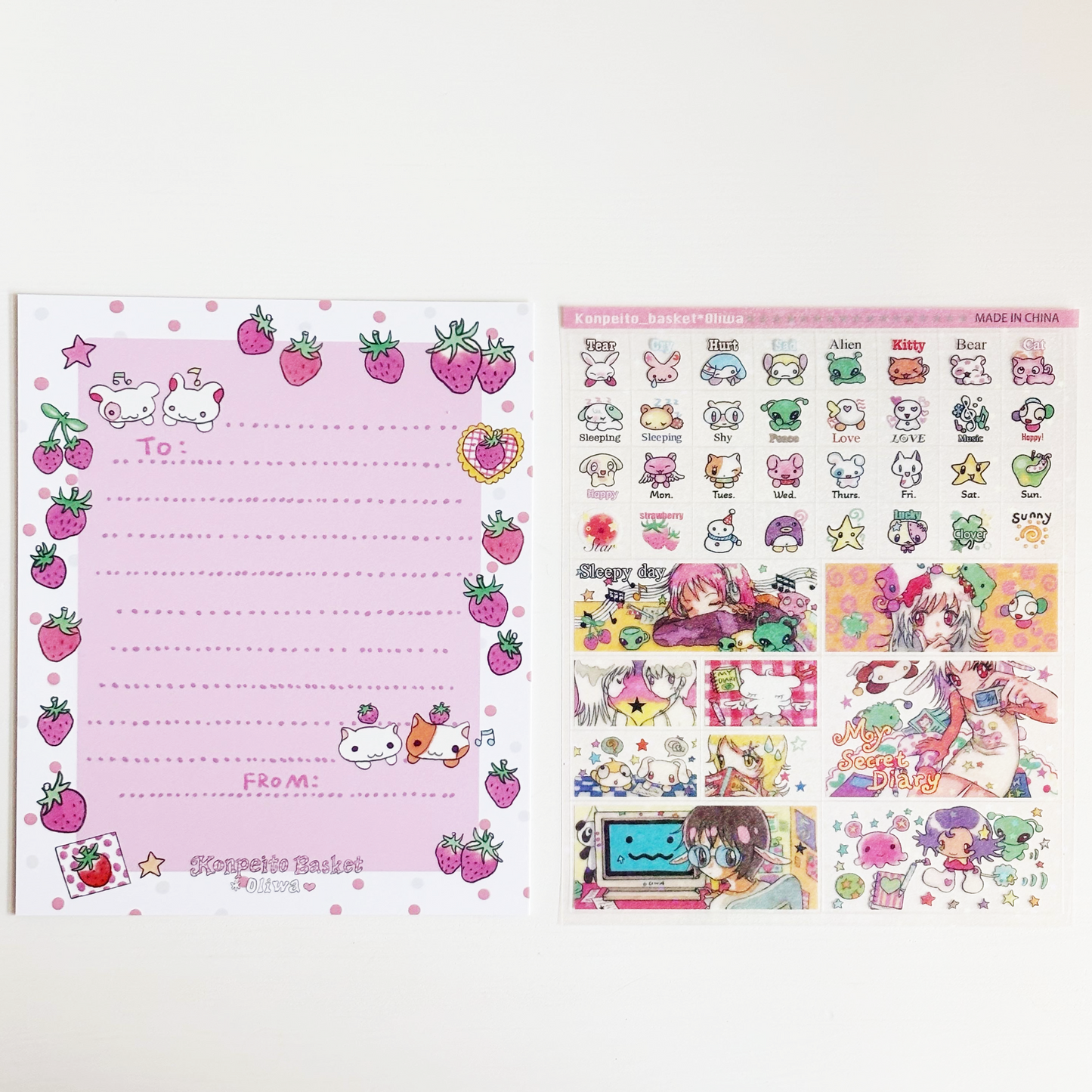 my secret diary stickers ☆
