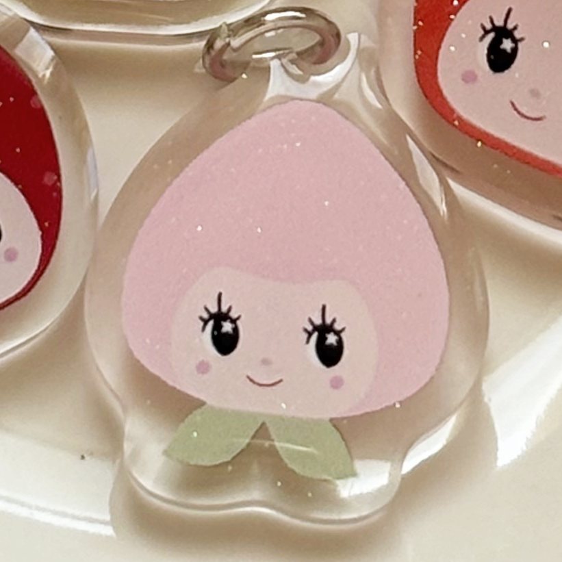 fruit kewpies - acrylic phone charm *guaranteed pick*