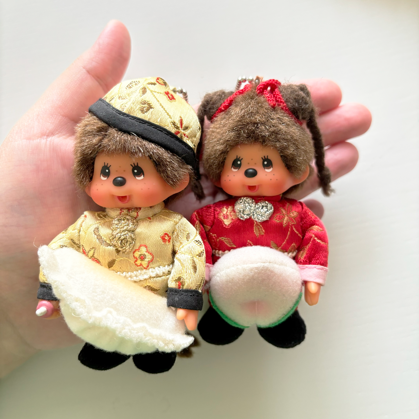 Monchhichi Keychain Set - Rare ☆