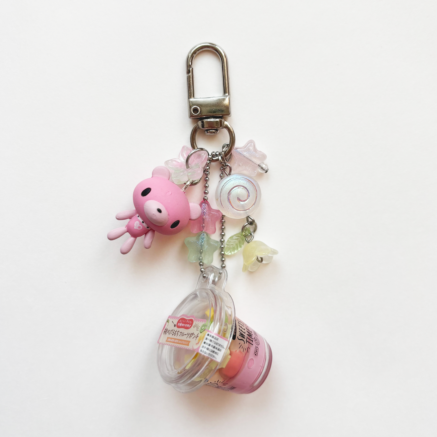Gloomy Bear x Peach Fruit Punch Keychain