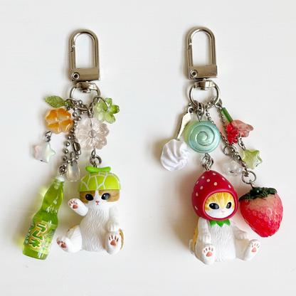 Fruits Mofusand Keychains 🍓🍈 *ੈ✩‧₊˚