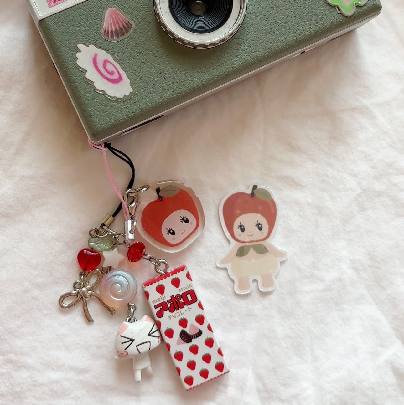 fruit kewpies - acrylic phone charm  *guaranteed pick*