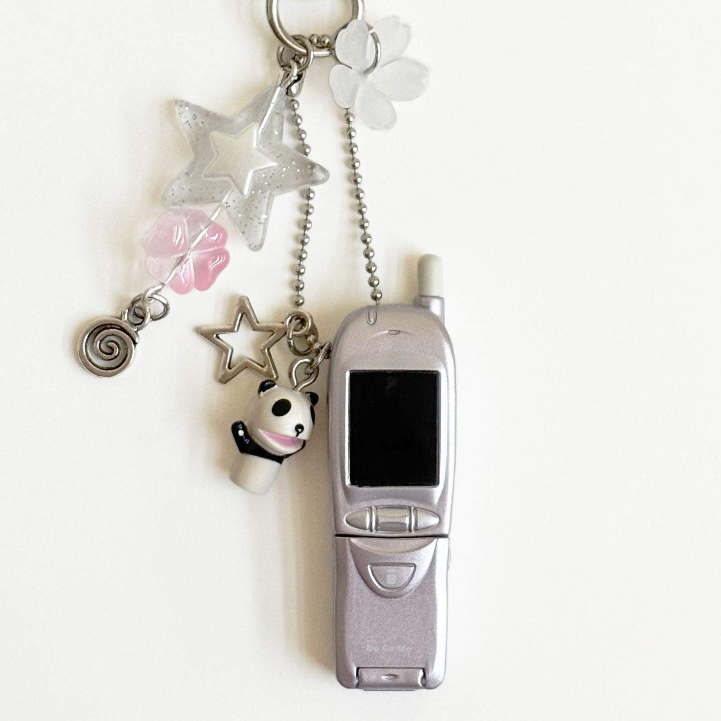 Flip phone x Namacha Panda Keychain