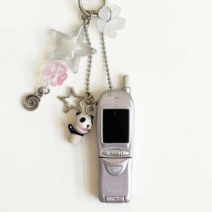 Flip phone x Namacha Panda Keychain