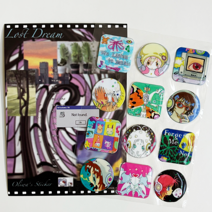 lost dream 3d stickers ☆