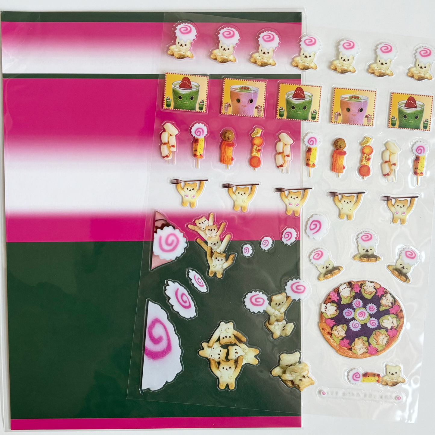 naruto roll bear pvc stickers ☆