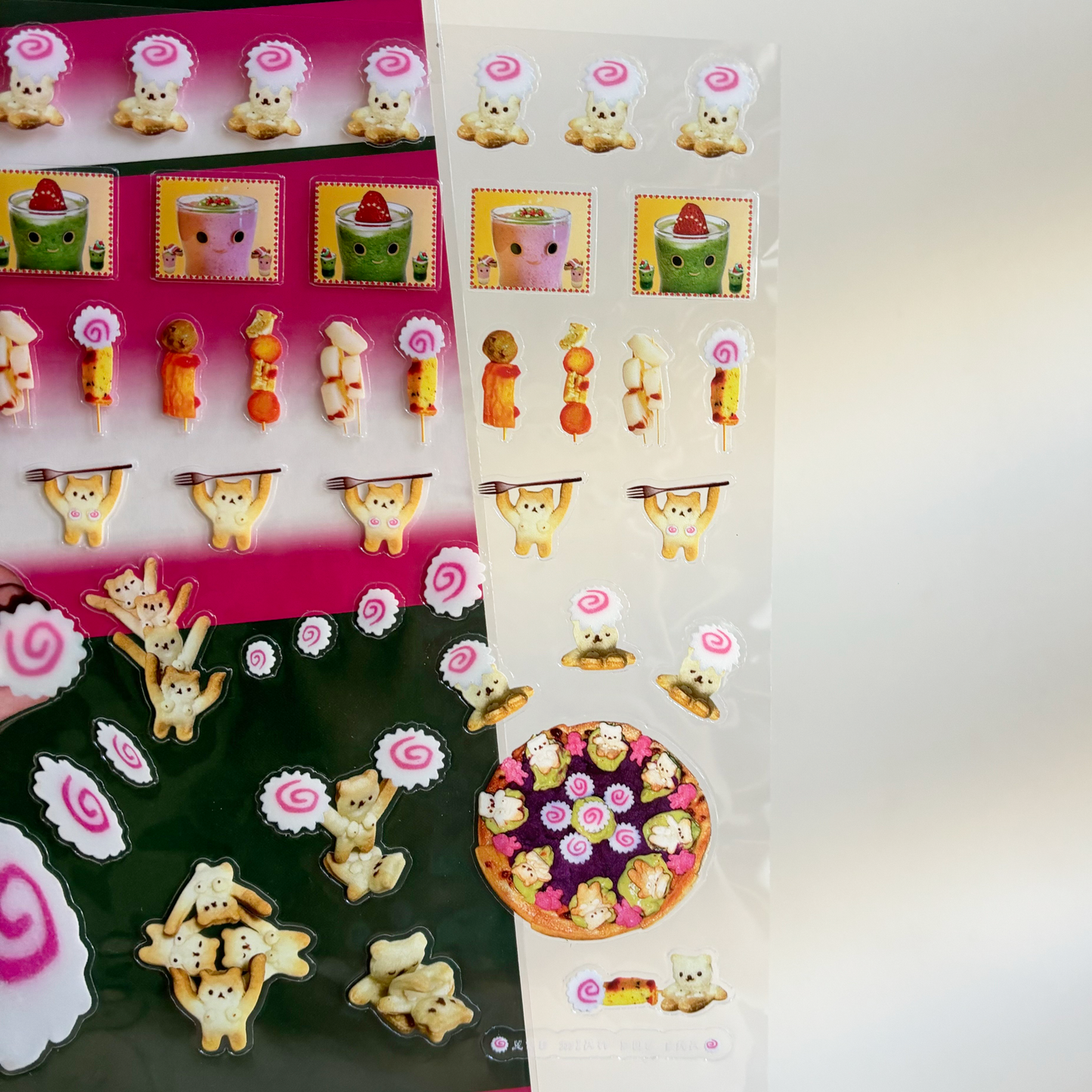 naruto roll bear pvc stickers ☆