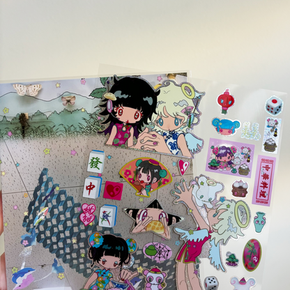 chinese sweets stickers ☆