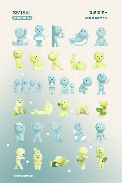 Smiski Stickers 𖦹