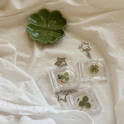 Koi & clover cd keychains ☘︎