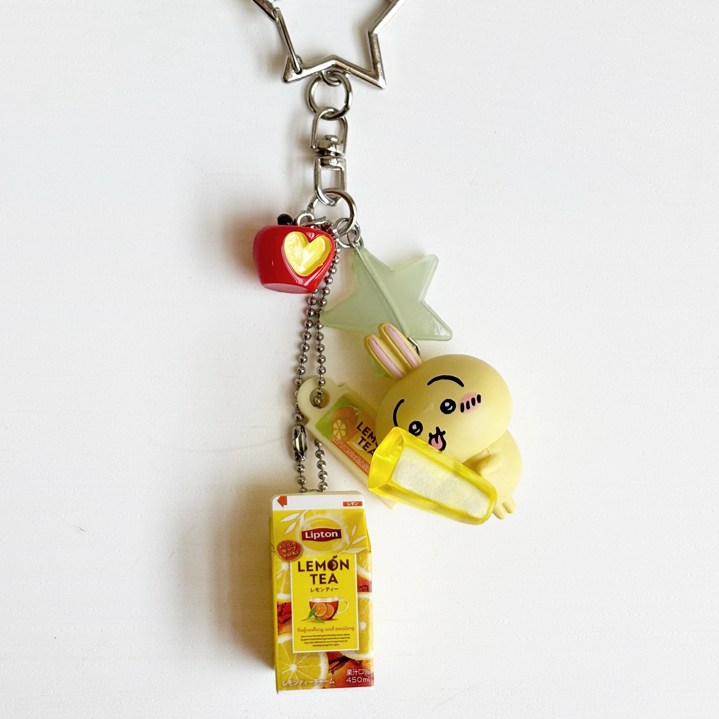 Lipton Tea Keychain with Usagi ˙ ✩°˖🍋 ⋆｡˚