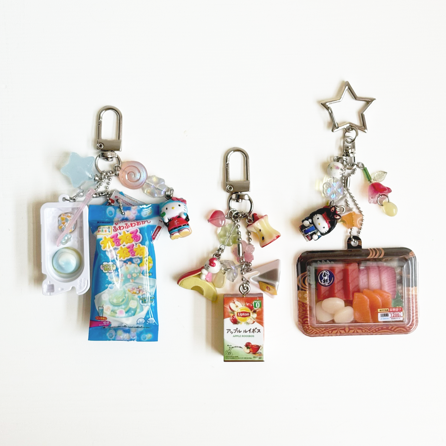 Kitty x Food Keychains