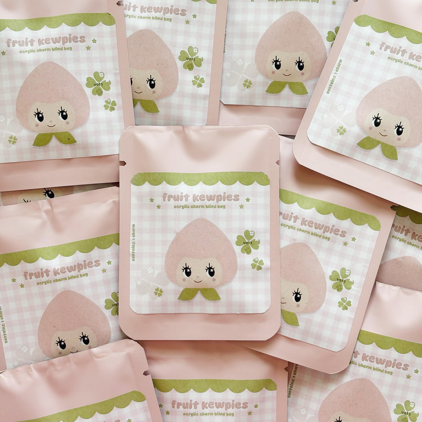 fruit kewpies - acrylic phone charm blind bag ⋆⭒˚.⋆
