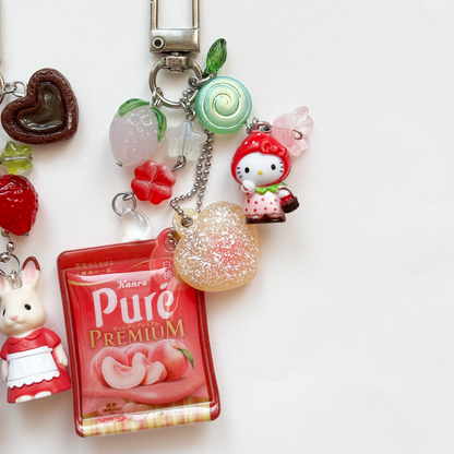 Misc Strawberry Keychains ⋆˚꩜｡🍓