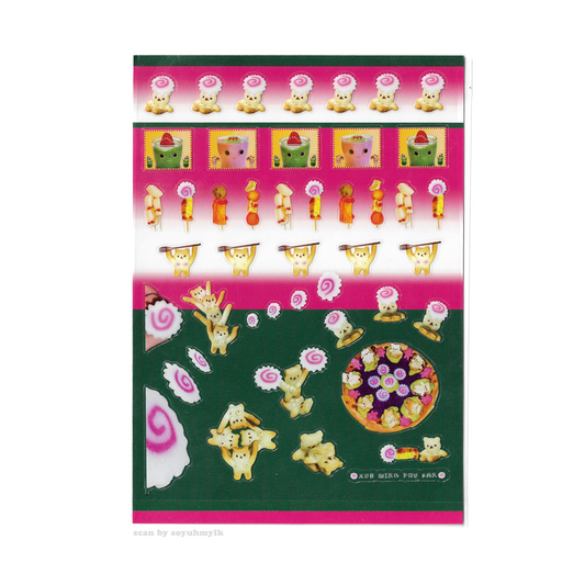 naruto roll bear pvc stickers ☆