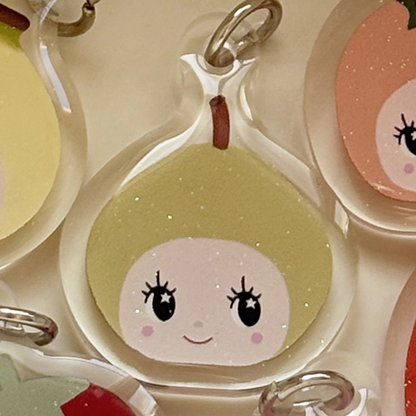 fruit kewpies - acrylic phone charm  *guaranteed pick*