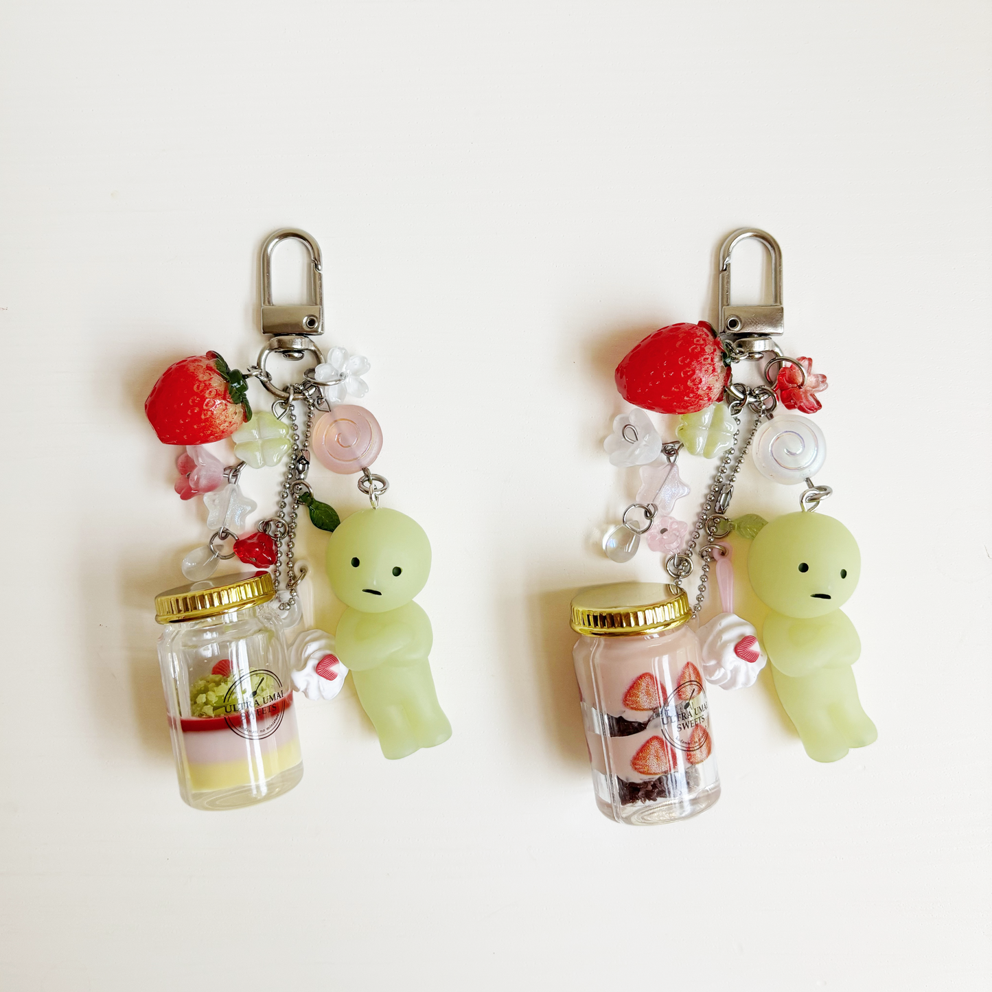 Matching Sweet Treat x Smiski Keychains