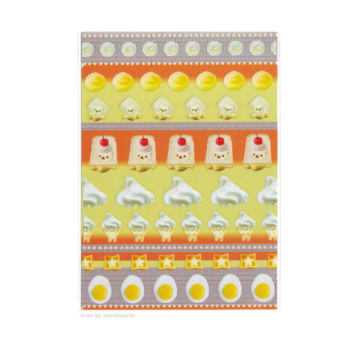 toast bear pvc stickers ☆